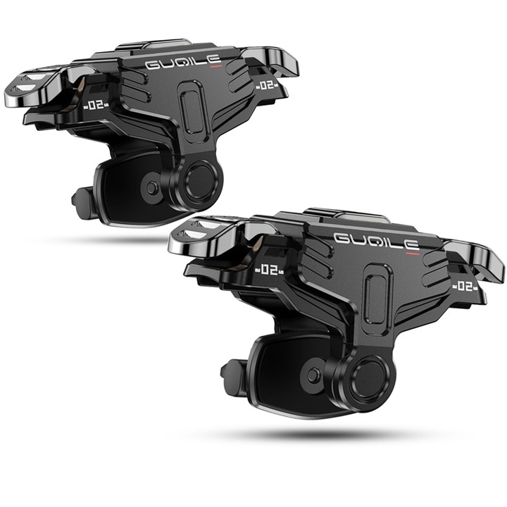 Игрални тригери за телефон, таблет, 4 импулсни тригера Съвместим с Pubg, Fortnite, Call of duty - Черен