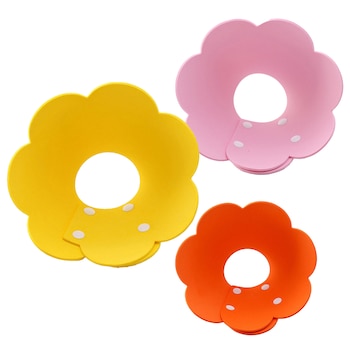 Set 3 gulere protectie catei/pisici, Ajustabile, 3 Dimensiuni, Multicolor