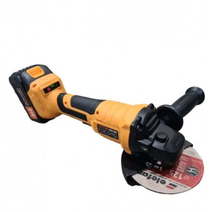 Polizor unghiular cu 2 acumulatori 21V-4Ah