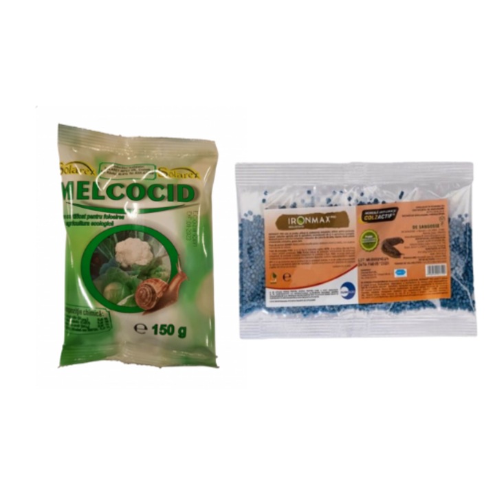 Moluscocid Melcocid, 150 gr + Moluscocid bio Ironmax Pro, 150 gr
