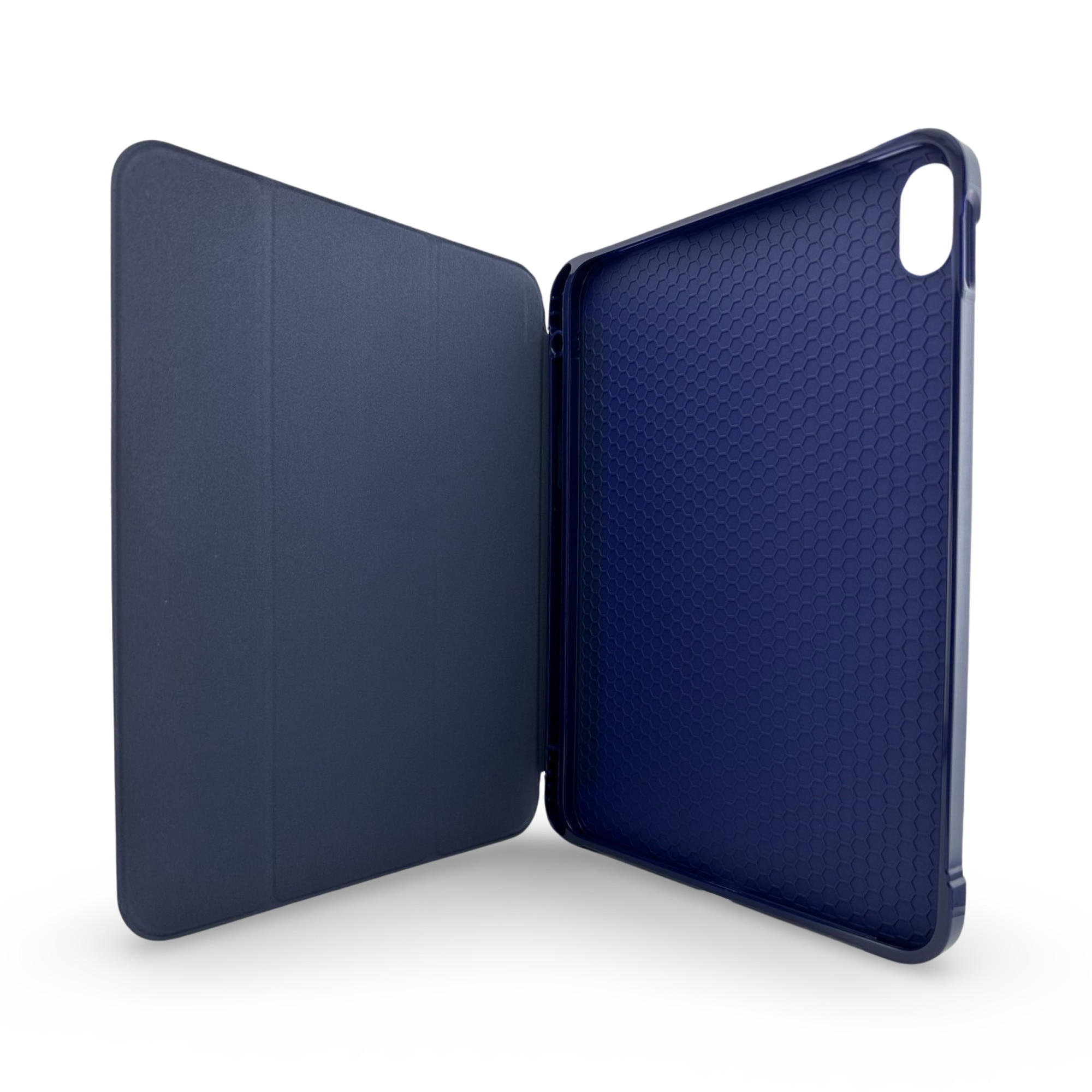 Husa pentru iPad 10 2022 10.9inch, iPad Air 4/5 10.9inch, iPad Air 11inch 2024 cu suport Apple Pen si functie stand, Albastru