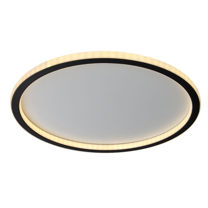 Mennyezeti lámpa Mia LED 68W 50cm 3000-6000K, fekete, Erste