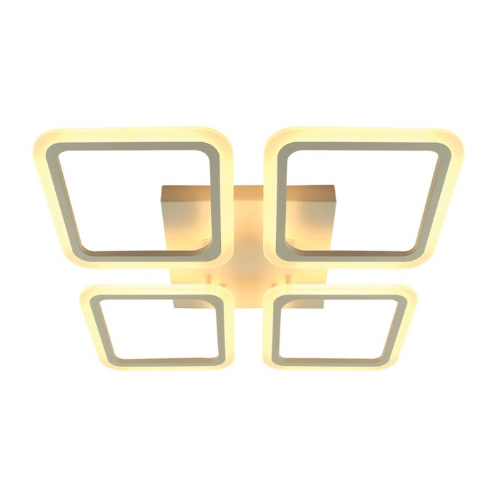 Plafoniera Sonne LED 110W 3CCT cu telecomanda, alb, Erste