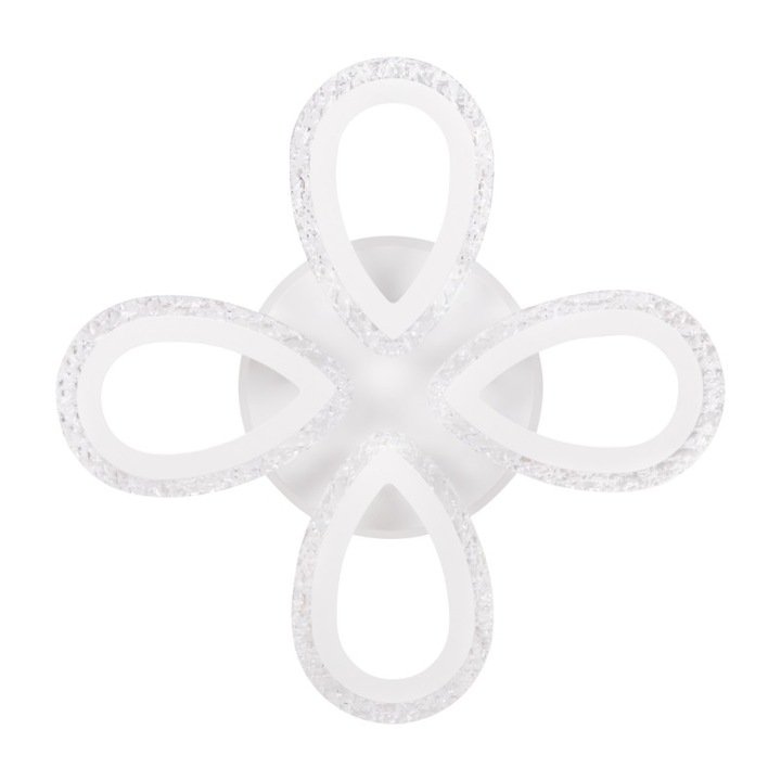 Plafoniera Ice LED 40W 3CCT+RGB cu telecomanda, alb, Erste