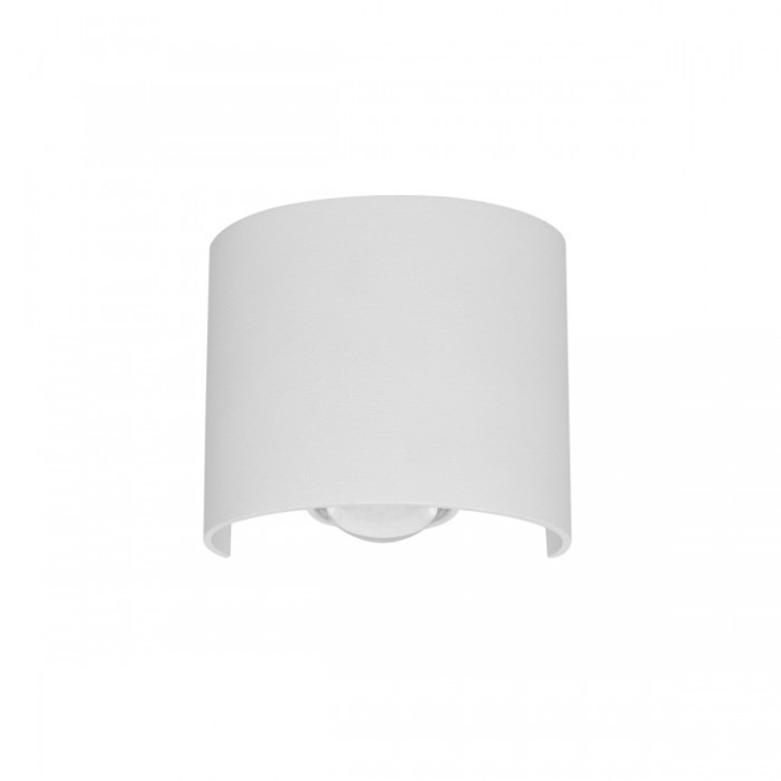 Ortelo kültéri fali lámpa, matt fehér, LED, 2W, 162 lumen, meleg fehér 3000K, IP54