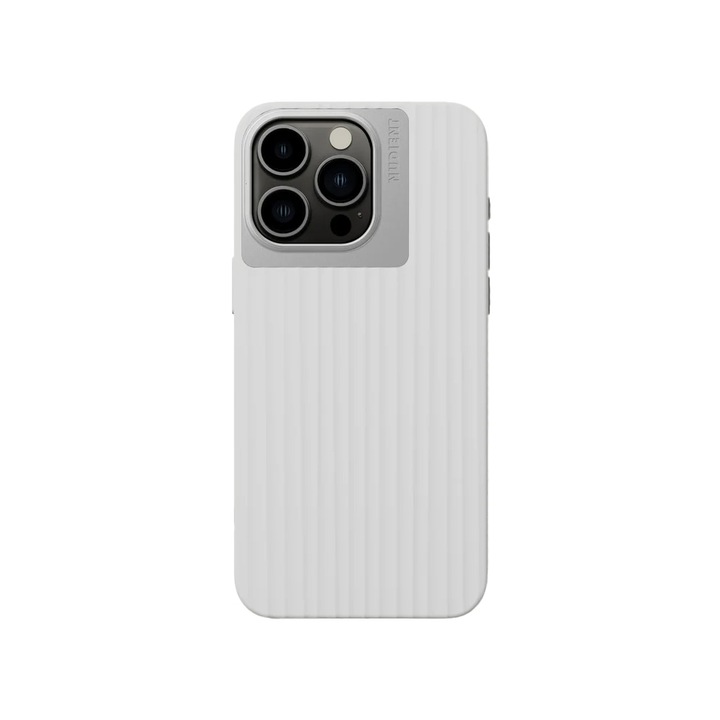 Husa de protectie Nudient Bold Case with MagSafe pentru iPhone 15 Pro Max, Creta alba