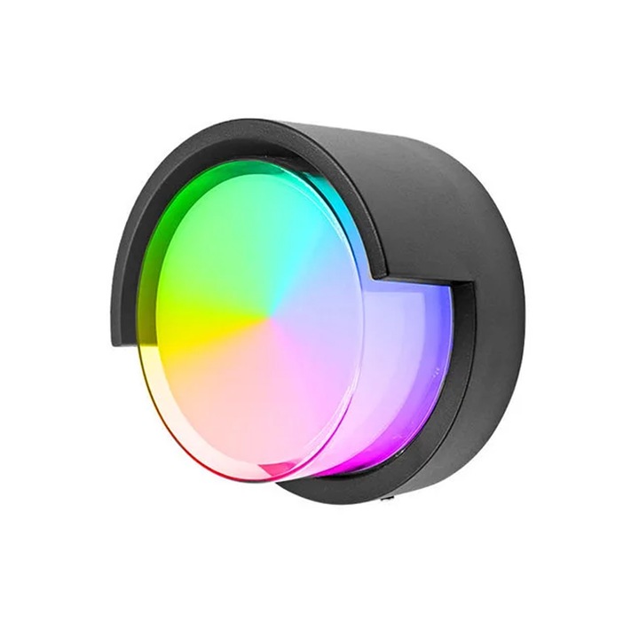 Lampa perete pentru exterior dimabila LED 15W, Smart WiFi, RGB, 3000K-6500K, IP65, 1200lm, compatibila Tuya/SmartLife