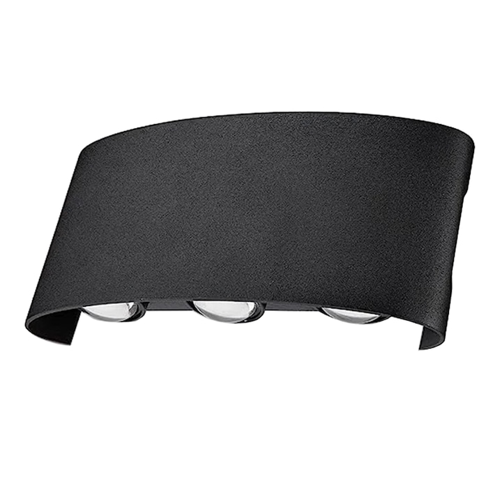 Aplica de perete dimabila LED 8W, Smart WiFi, RGB, 3000K-6500K, impermeabila IP65, 700lm compatibila Tuya/SmartLife