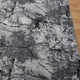 Covor Antiderapant Alara, Gri Pal cu Negru, Poliester, 60 x 120 cm