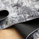 Covor Antiderapant Alara, Gri Pal cu Negru, Poliester, 60 x 120 cm