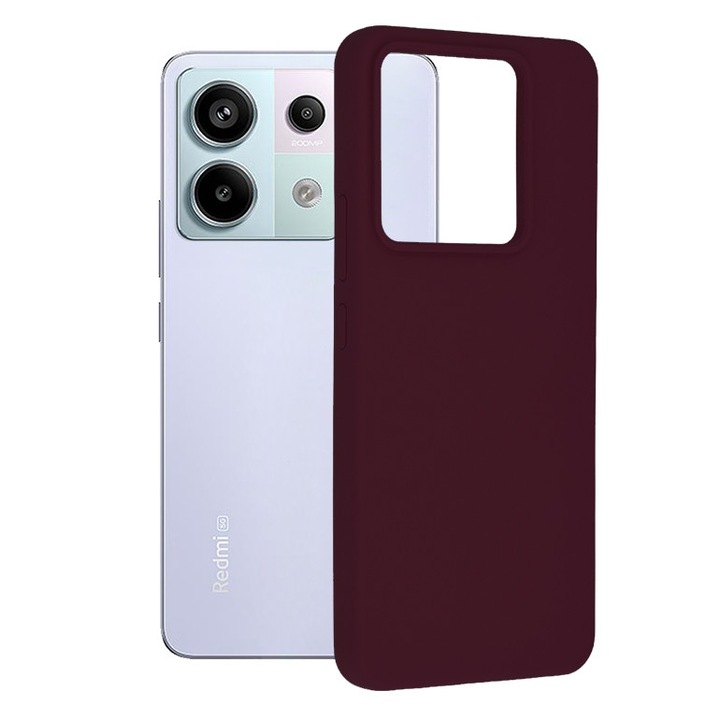 Кейс за Xiaomi Redmi Note 13 Pro 5G/Poco X6, Premium Grip, V20, Silicon, Purple