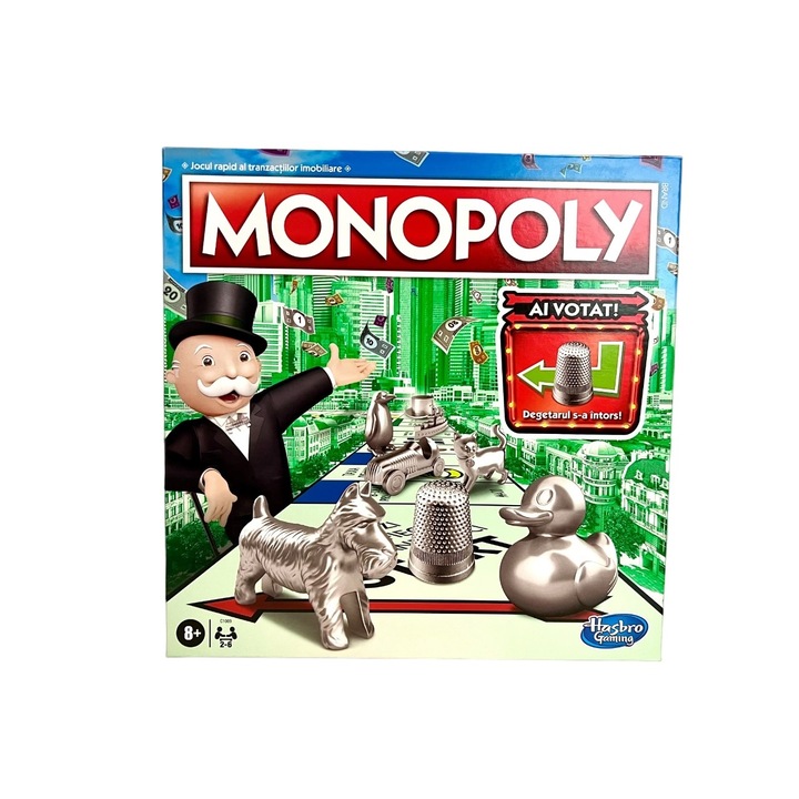 Társasjáték Monopoly, Classic, román nyelven Bukarest utcáival