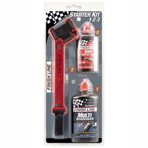 Set de curatare, Finish Line, perie Grunge, 120ml degresant, 60ml ulei, 160km lungime de actiune