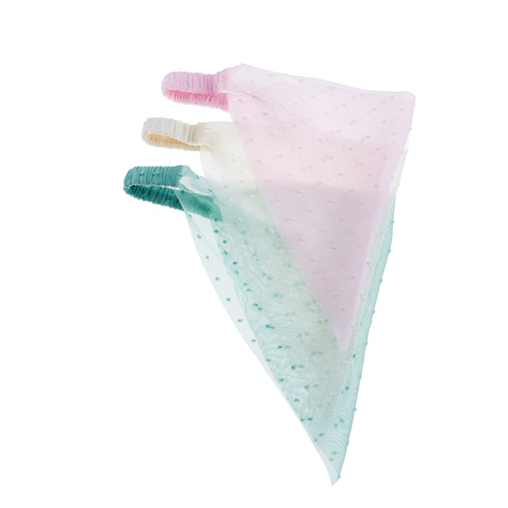 Set 3 bentite par crem, verde si roz