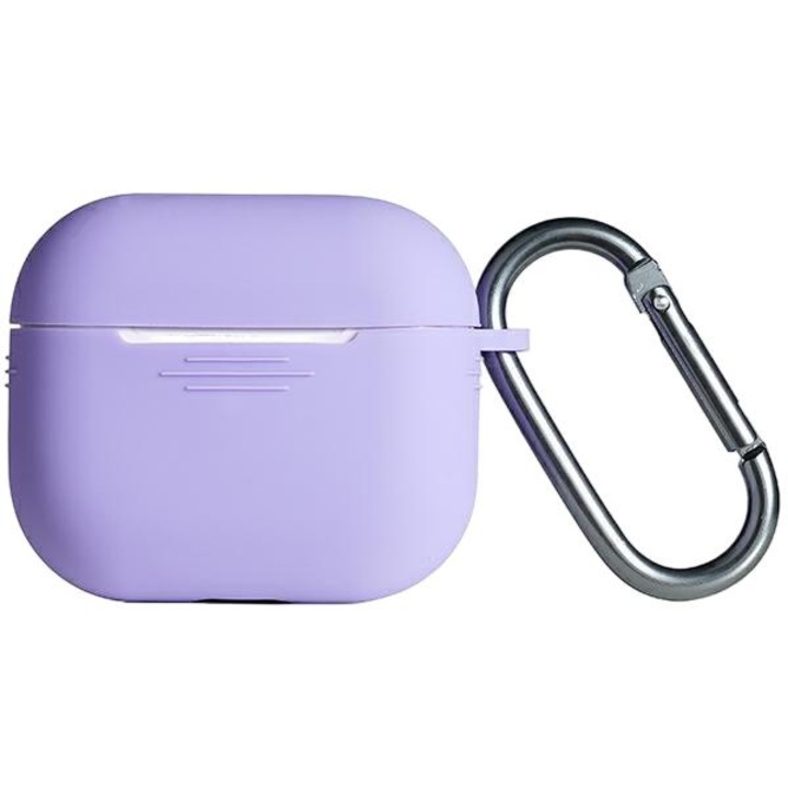 Husa de protectie, Beline, Compatibil cu Apple AirPods 3, Poliuretan/Policarbonat, Violet