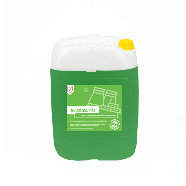 Antigel concentrat pentru instalatii termotehnice, Glicogel T75, 20kg/canistra