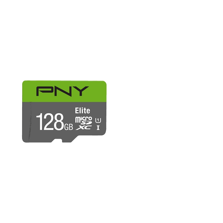 PNY 128GB microSDXC Elite Class 10 UHS-I V10 A1 карта с памет + адаптер (P-SDU128V11100EL-GE)