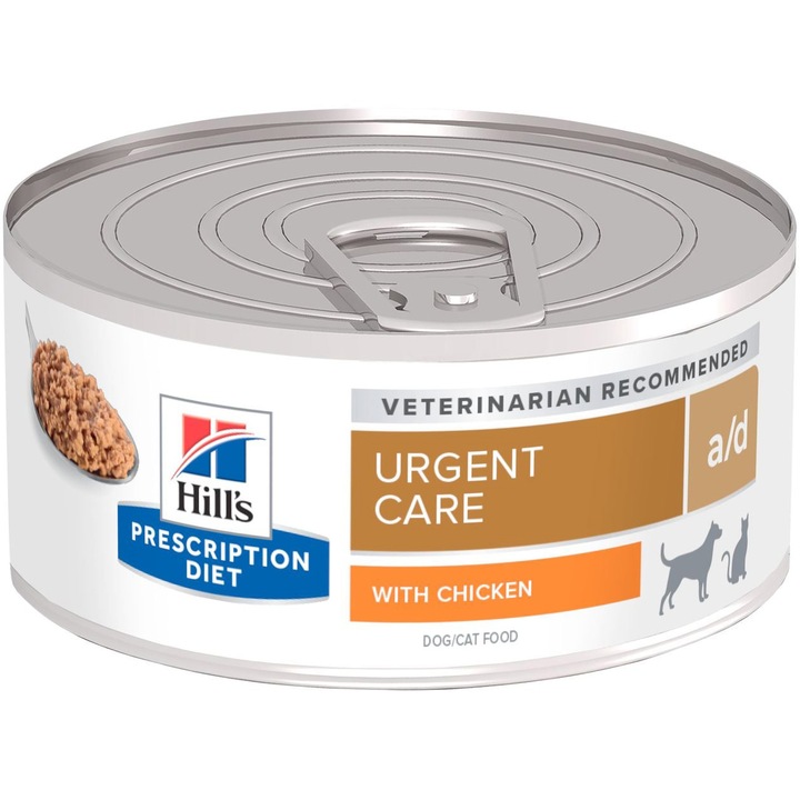 Мокра храна за кучета и котки Hill's PD a/d urgent which, Консерва, 156 гр
