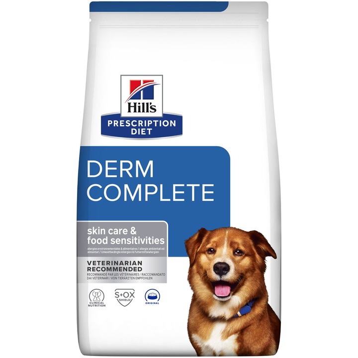 Суха храна за кучета Hill's PD derm complete, skin care & food sensitivities, Оriginal, 12 кг