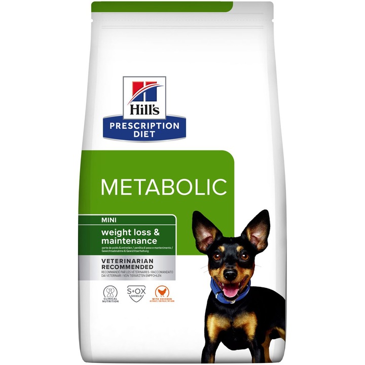 Суха храна за кучета Hill's PD metabolic, MINI, С пиле, 1 кг