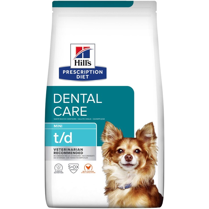 Суха храна за кучета Hill's PD t/d dental care, MINI, 3 кг