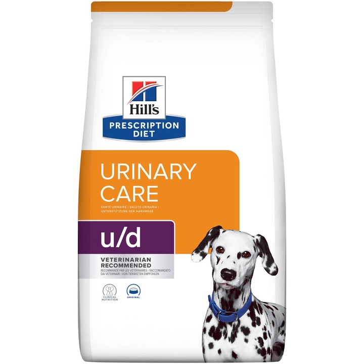 Hrana uscata pentru caini Hill's PD u/d urinary care, original, 4 kg