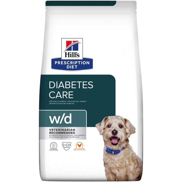 Суха храна за кучета Hill's PD w/d diabetes care, С пилешко, 1.5 кг