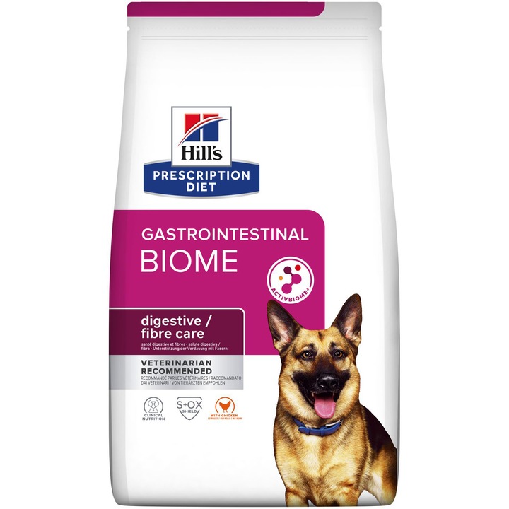 Hrana uscata pentru caini Hill's PD gastrointestinal biome, cu pui, 10 kg