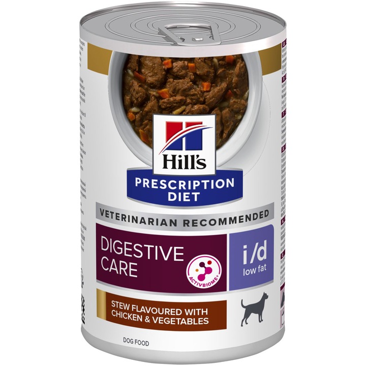 Мокра храна за кучета Hill's PD i/d digestive care, Пилешко със зеленчуци, Консерва, 354 гр