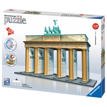 Puzzle Ravensburger 3D - Poarta Brandenburg, 324 piese Puzzle Ravensburger 3D - Poarta Brandenburg, 324 piese