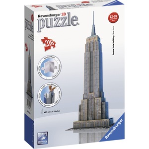 Ravensburger Chrysler Building Night Edition 216 Piece 3D Jigsaw Puzzle for  Kids and Adults - Easy Click Technology Means Pieces Fit Together Perfectly  - Toys 4 U