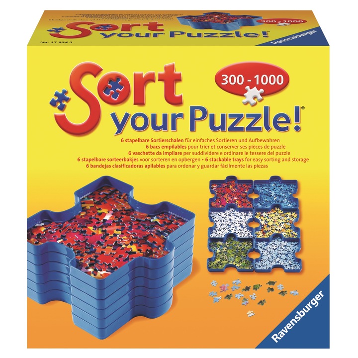 Отделения Ravensburger за сортиране на пъзел