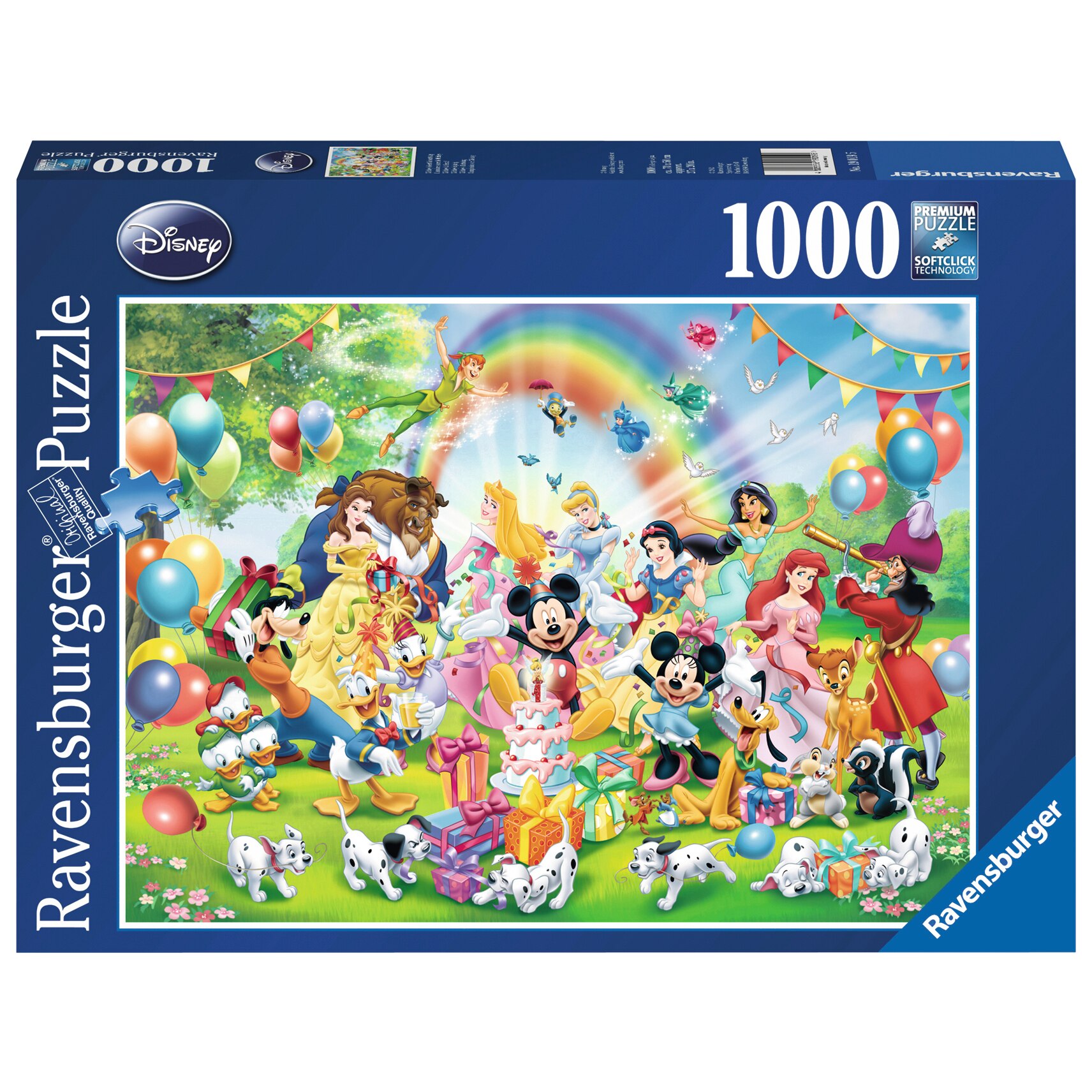 Puzzle Ravensburger - Disney, Ziua de nastere a lui Mickey Mouse, 1000 piese