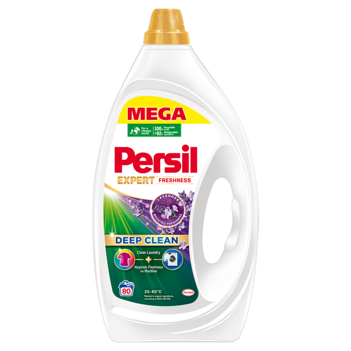 Detergent de rufe lichid Persil Deep Clean Expert Freshness Lavanda, 80 spalari, 3,6l