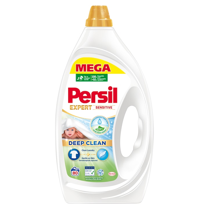 Перилен препарат, Persil Expert Sensitive, 3,6 л, с алое вера, хипоалергенен