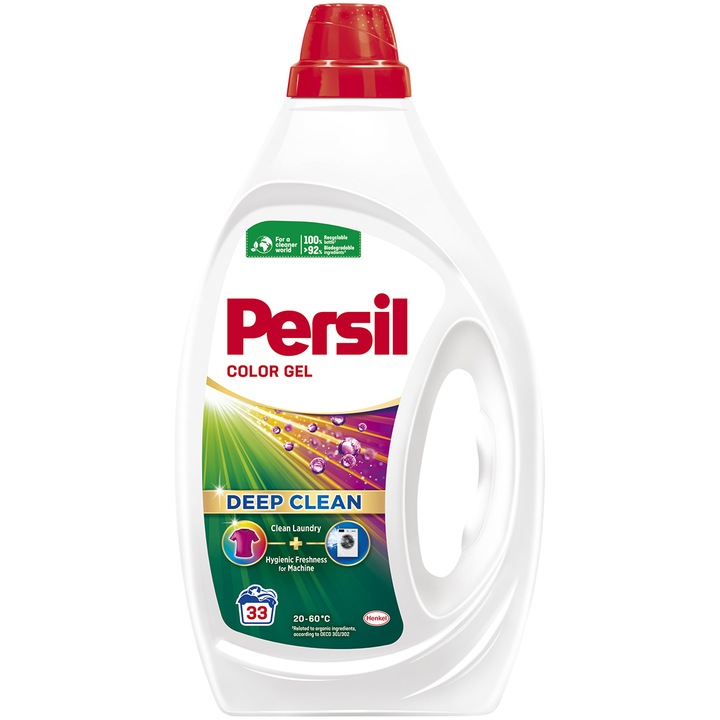 Detergent de rufe lichid Persil Deep Clean Color, 33 spalari, 1,485l