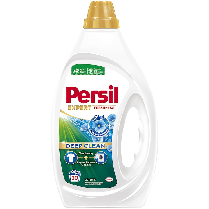 Detergent de rufe lichid Persil Deep Clean Expert Freshness by Silan, 30 spalari, 1,35l