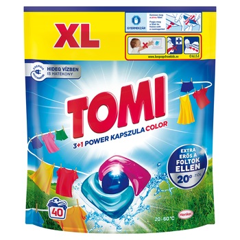 Detergent capsule Tomi Power Caps Color, 40 de spalari