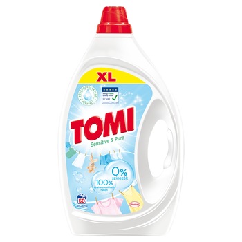 Detergent de rufe, Tomi, Sensitive & Pure, 50 spalari