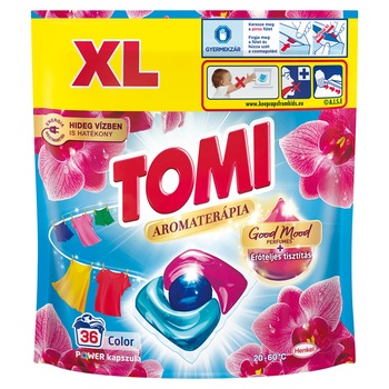 Capsule de spalat Tomi Power Caps Aromatherapy Orhid & Macadamia, 36 de spalari