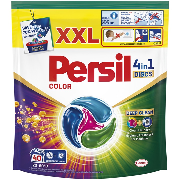 Persil DISCS 4in1 Color mosókapszula, 40 mosás