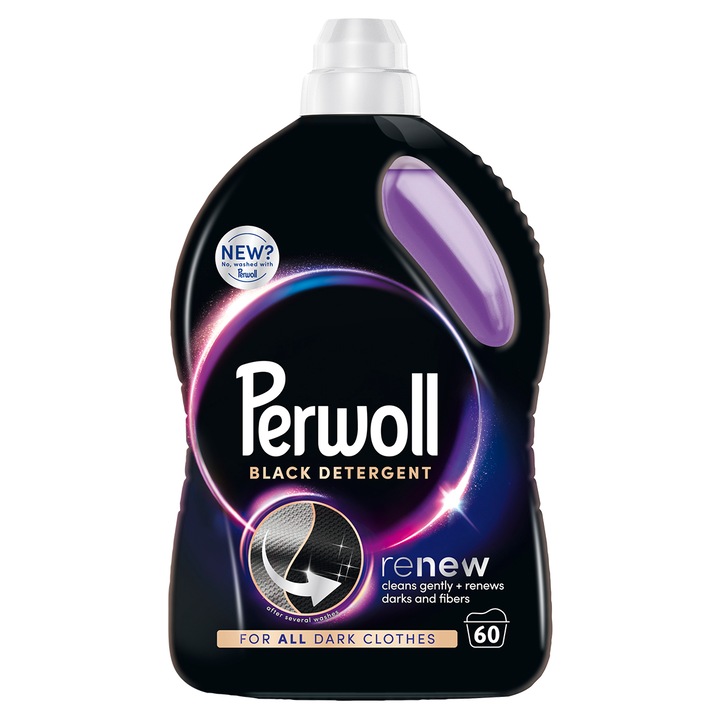 Detergent lichid pentru rufe Perwoll Renew Black, 60 spalari, 3000 ml