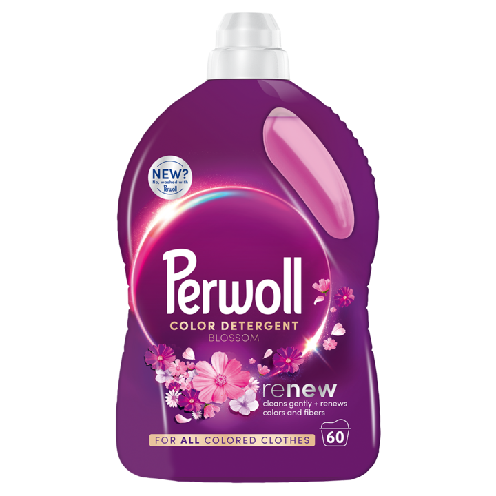 Detergent lichid pentru rufe Perwoll Renew Blossom, 60 spalari, 3000 ml