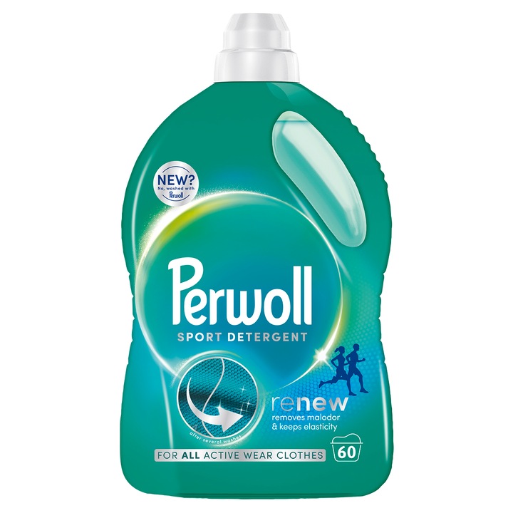 Detergent lichid pentru rufe Perwoll Renew Sport, 60 spalari, 3000 ml