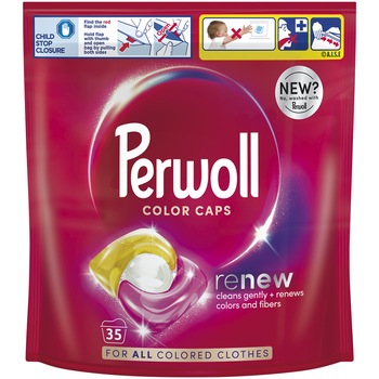 Detergent de rufe capsule Perwoll Renew Color, 35 spalari