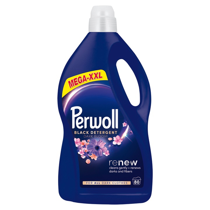 Detergent lichid pentru rufe Perwoll Renew Dark Bloom, 80 spalari, 4000 ml