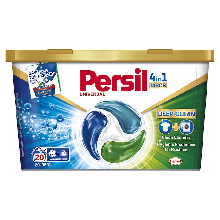 Detergent de rufe Persil 4in1 Discs Universal, 20 spalari