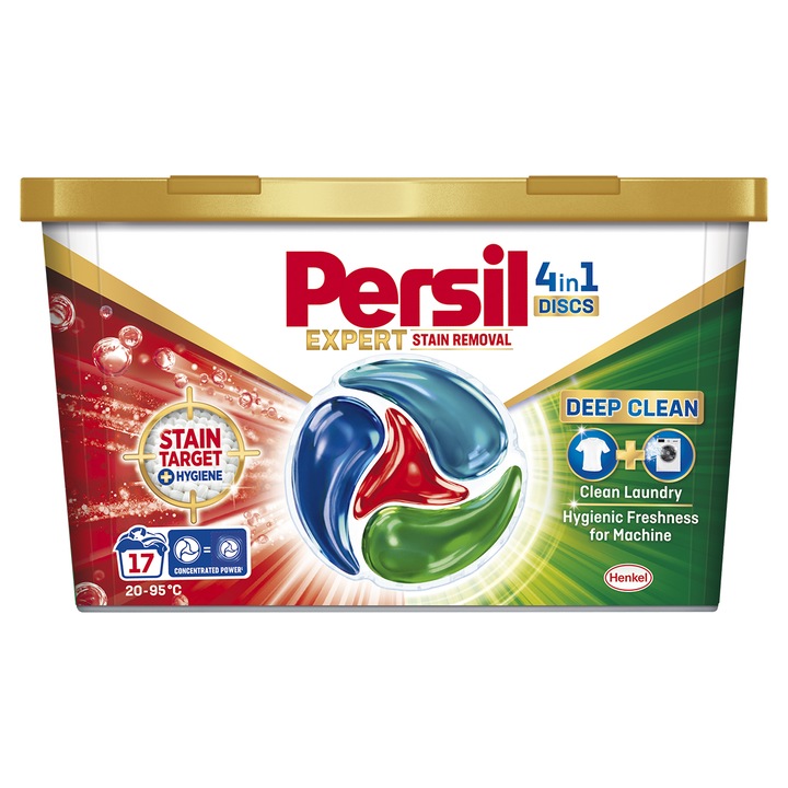 Detergent de rufe Persil 4in1 Discs Expert Stain Removal, 17 spalari