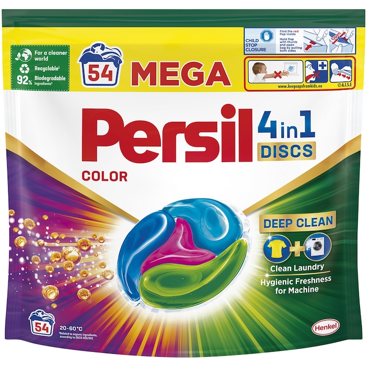 Detergent de rufe Persil 4in1 Discs Color, 54 spalari