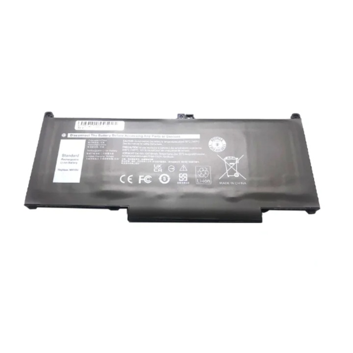 Prémium laptop akkumulátor Dell Latitude 5300 5310 7300 7400 E5300 E5310 E7300 E7400 Inspiron 7300 7306, 4 cellás, 7200 mAh, lítium-ion, fekete